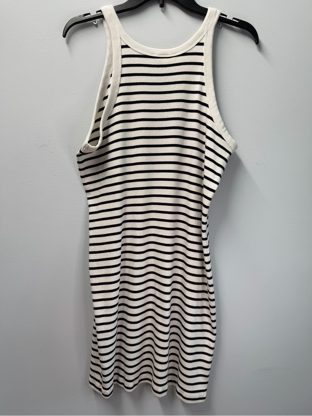 H&M Black and White Striped Midi Tank Dress Size XL - Picture 3 of 7